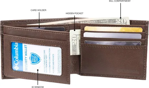 Miniatura 4 de Columbia Cartera de viaje de cuero para hombre
