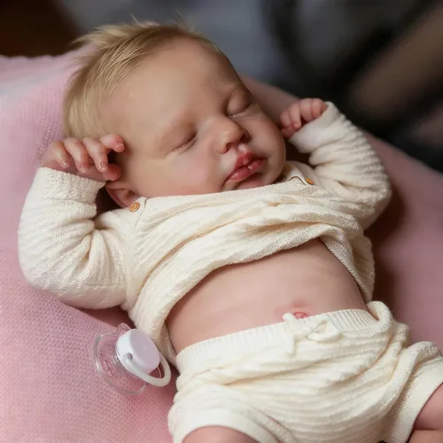 Miniatura 9 de Zero Pam Muñeca de bebé de silicona realista, muñecas de bebé Reborn de 18 pulgadas, cuerpo completo de silicona, muñeca de bebé realista, niña