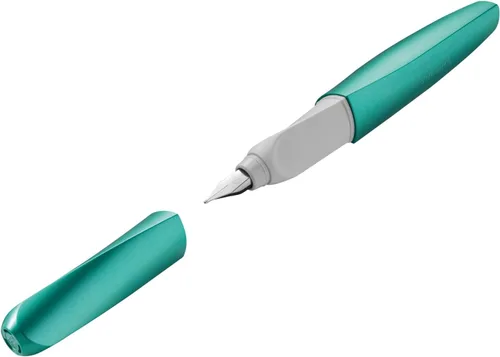 Miniatura 15 de Pelikan Pluma estilográfica Twist 946806 con 1 cartucho de tinta, punta media, color negro, en caja