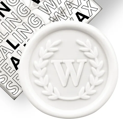 Miniatura 78 de 50 calcomanías adhesivas de cera con letra W, hechas a mano, sin necesidad de sellar, rasgar y usar calcomanías de cera para invitaciones de boda