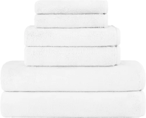 Miniatura 11 de Orighty Paquete de 2 toallas de baño (27 x 54 pulgadas), tacto suave, altamente absorbente, microfibra de secado rápido para cuerpo, deportes, yoga