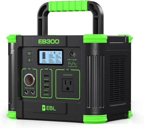 Miniatura 12 de EBL Estación de energía portátil de 1000 W, generador solar de 999 Wh, batería de reserva de carga rápida con carga inalámbrica de 10 W y múltiples