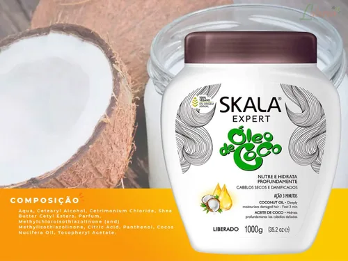 Miniatura 5 de Crema para el cabello con aceite de coco escalar 2.2 lbs