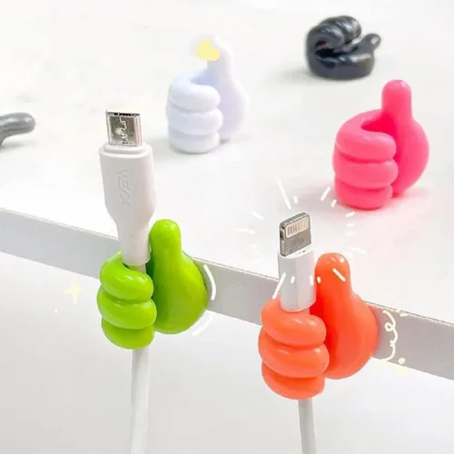 10 ganchos de silicona para el pulgar, divertidos soportes de cordón con forma de pulgar, coloridos ganchos de pared para el pulgar, gancho