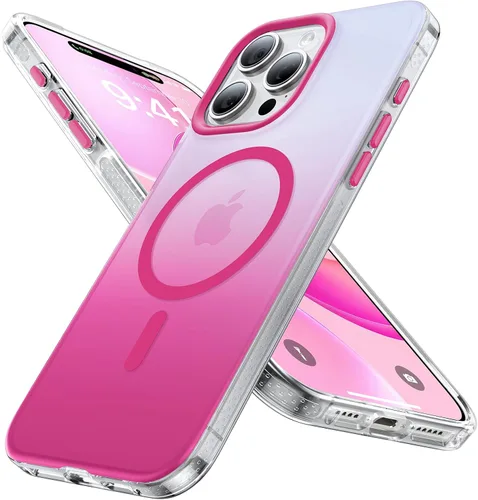 Miniatura 20 de Funda magnética para iPhone 14 Pro [compatible con MagSafe] [Fuerte magnético] [Protección de grado militar de 10 pies] Funda delgada para iPhone 14