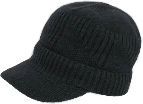 Miniatura 20 de Dahlia Gorro para hombre con visera - lana, sombrero de invierno con borde, forro polar