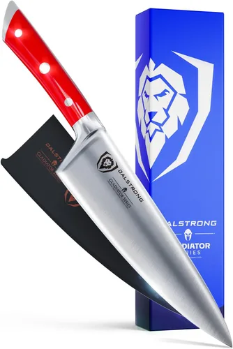 Miniatura 8 de Dalstrong - Cuchillo de chef de 8 pulgadas - Serie Gladiador ELITE - Cuchillo de chef forjado de acero alemán HC - Cuchillo de cocina de filo