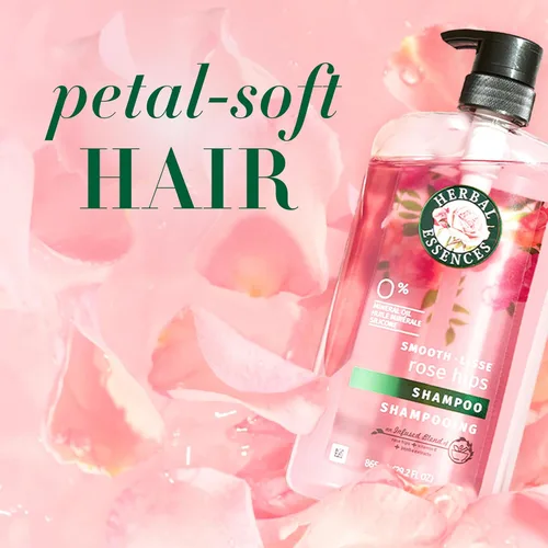 Miniatura 6 de Herbal Essences Juego de champú y acondicionador, rosa mosqueta, colección suave, sin parabenos, seguro para el color, cabello brillante con jojoba