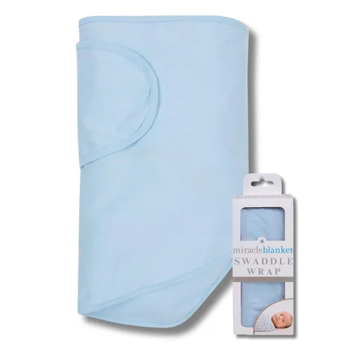 Miracle Blanket Manta Envolvente – Ayuda a tu recién nacido a dormir más tiempo – Saco de dormir suave y seguro para bebés – Manta envolvente fácil