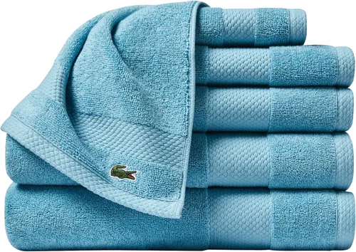 Miniatura 14 de Lacoste Heritage - Sábana de baño de 100 % algodón Supima, aloe, 35" x 70", altamente absorbente y de secado rápido, toalla de baño súper suave