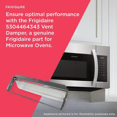 Miniatura 5 de Frigidaire 5304464343 Amortiguador de ventilación para hornos microondas Genuino