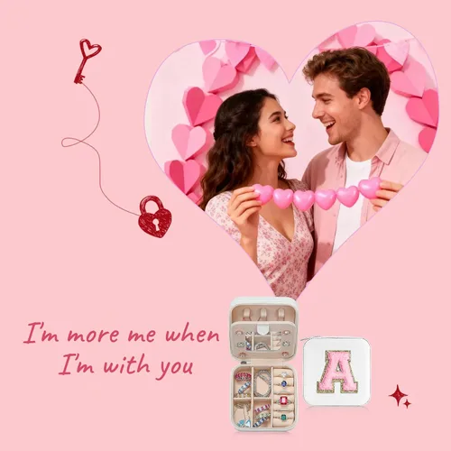 Miniatura 2 de Parima Regalos del día de San Valentín para mujeres y ella, joyero personalizado para mujeres, regalos de cumpleaños para madre, regalo de viaje
