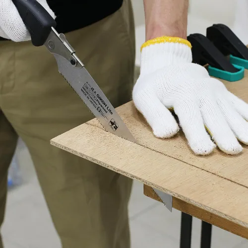 Miniatura 3 de KAKURI Sierra de mano japonesa [madera dura, madera contrachapada, madera laminada] Sierra de tracción japonesa de 8-1/4 pulgadas con cubierta