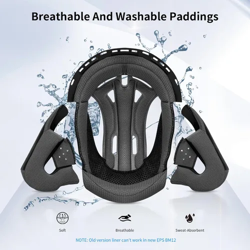 Miniatura 6 de Casco de cara completa FreedConn para motocicleta con Bluetooth 5.0 integrado, intercomunicador de 2 vías, con clasificación FMVSS-218, comunicación