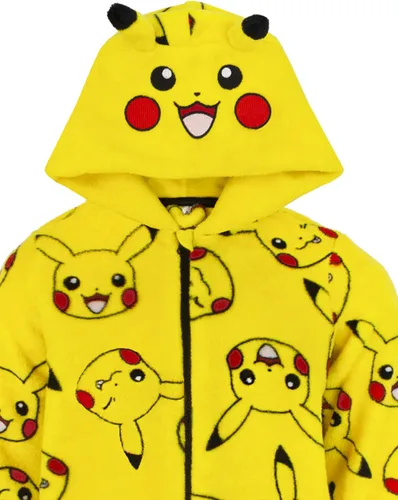 Miniatura 5 de Pokemon Mono para niños Pikachu amarillo orejas 3D para niños todo en uno Amarillo