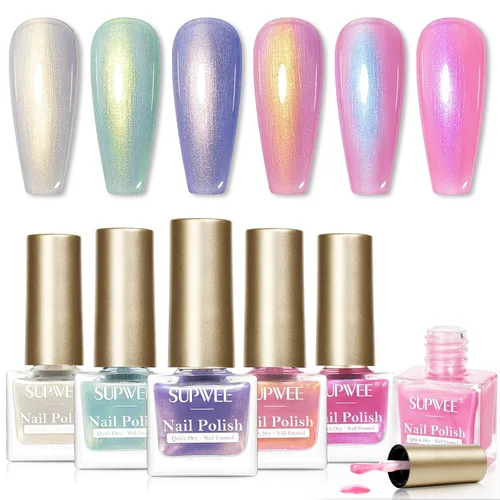 Miniatura 13 de Juego de esmaltes de uñas de secado rápido, esmalte de uñas regular sin gel de secado rápido, esmalte de uñas de uñas de secado rápido, salón