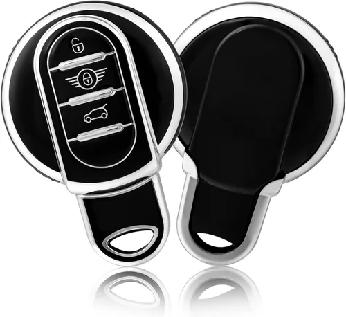 OFFCURVE Funda para llavero BMW Mini, compatible con BMW Mini Cooper S D SD F56 F55 F54 F57 F60 R55 R55 R56 R57 R58 R59 R60 S Roadster Smart Key Fob