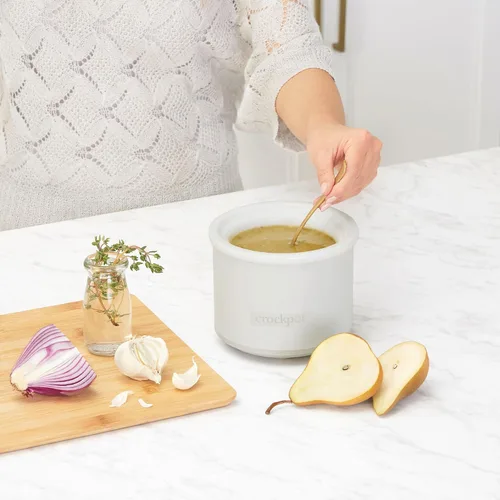 Miniatura 4 de Crock-Pot Olla de cocción lenta Cook and Carry de 7 cuartos con control táctil, 4 configuraciones preprogramadas, recipiente de cerámica extraíble