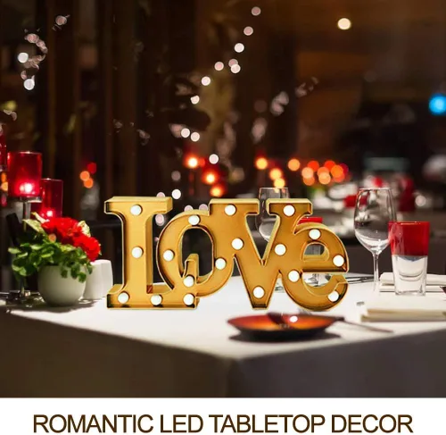 Miniatura 2 de Letrero de amor con luz grande, 16 x 7 pulgadas, para boda, carpa, mesa de boda, decoración romántica y artística de pared para sala de estar