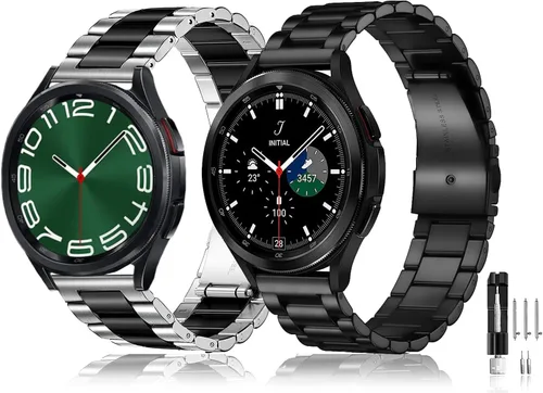 Miniatura 10 de Olytop para Galaxy Watch Ultra Correas 47mm (2024/2025), Correa de Reemplazo de Pulsera de Acero Inoxidable Metálica para Negocios, Hombres y Negro