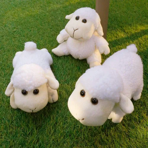 Miniatura 9 de FRANKIEZHOU - Oveja de peluche, 3 piezas (se sienta, se para y se arrodilla), el mejor regalo para todos