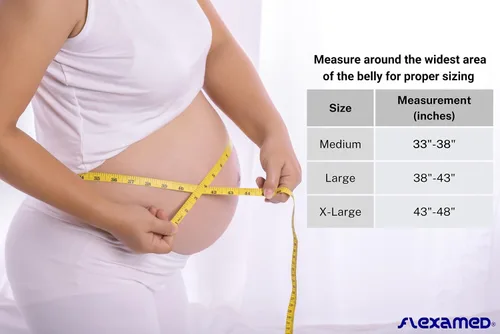 Miniatura 4 de FlexaMed - Soporte ajustable para embarazo y espalda de 6 pulgadas, grande