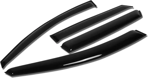 Miniatura 24 de Visor protector deflector de lluvia autoadhesivo para vidrio para Hyunday Sonata NF, 4 unidades, uno por puerta