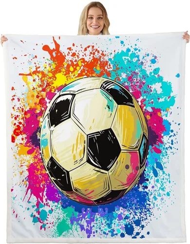Miniatura 10 de Manta de baloncesto con teñido anudado de acuarela, ligera, súper suave y acogedora manta de microfibra con graffiti hip hop para sofá, dormitorio