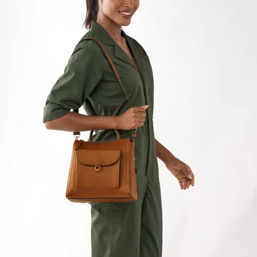 Miniatura 6 de Fossil Parker - Mini mochila de cuero para mujer, Saddle