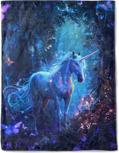 Miniatura 13 de Manta de Felpa de Pantera Negra - Regalo Ligero Suave y Acogedor para Amantes de Animales, Niños, Mujeres, Niñas, Mantas Púrpuras Majestuosas