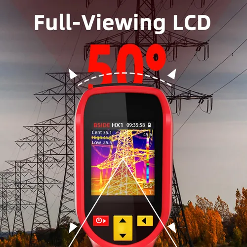 Miniatura 5 de Cámara de imágenes térmicas BSIDE 240 x 240 de resolución, cámara infrarroja portátil, 15 paletas térmicas con LCD TFT de visualización completa