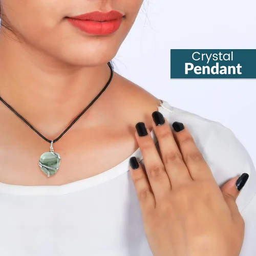 Miniatura 78 de PYOR Collar con colgante curativo de Reiki de cristal, gemas de buena suerte, prosperidad, riqueza, piedras preciosas naturales, collares de buena