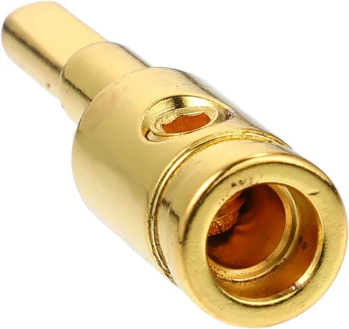 Miniatura 5 de X AUTOHAUX Reductor de entrada de amplificador de cobre calibre 8 audio estéreo para automóvil AWG Pin Power Reductor de cable de tierra tono dorado