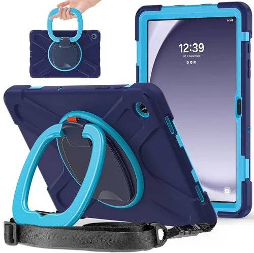 Miniatura 31 de 360 Rotation Case for Galaxy Tab ActivePro/Tab Active4 Pro/Active 5 Pro 10.1" Sturdy Cover Rotate Ring Stand Shoulder Carrying Strap Hand Strap