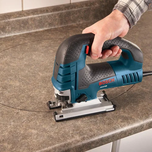 Miniatura 7 de Bosch - Sierra caladora JS470E, con cable, mango superior, 120 V, baja vibración, velocidad variable, 7 amperios, para un corte suave de hasta 5-7/8