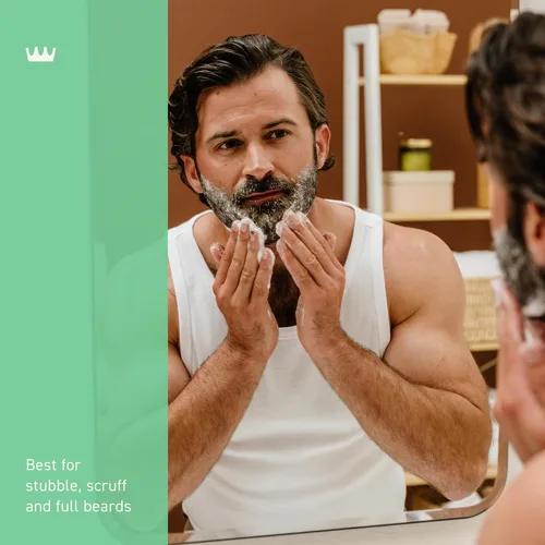 Miniatura 3 de Cremo Wild Mint - Suavizante para barba y raspaduras, suaviza y acondiciona el cabello facial grueso de todas las longitudes en solo 30 segundos, 6