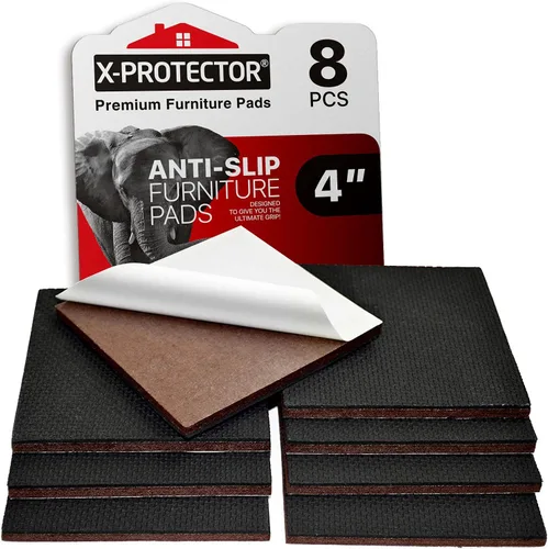 Miniatura 13 de Almohadillas Antideslizantes para Muebles 8 piezas 1 1/2" X-Protector - ¡Agarres Premium para Muebles! Patas de Goma Autoadhesivas para Muebles