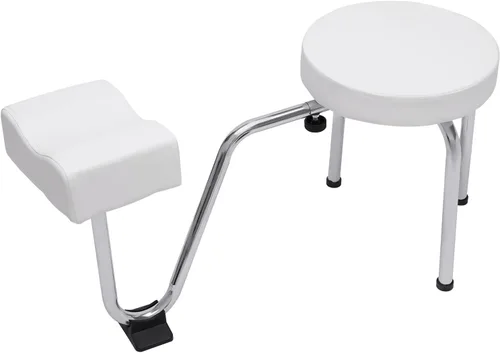 Miniatura 10 de Taburete portátil para pedicura, altura ajustable, negro, para spa, salón de belleza, estudio