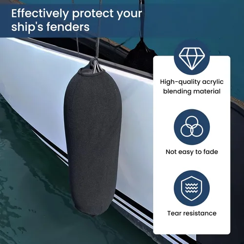 Miniatura 3 de Fundas para guardabarros de barco, calcetines protectores de grado marino para parachoques de muelle, resistentes a los rayos UV y a los arañazos