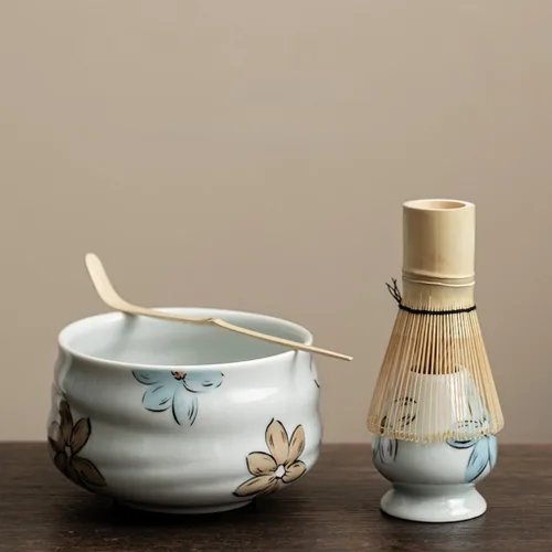 Miniatura 11 de Juego de batidor de matcha, juego de 4 piezas para ceremonia de matcha con batidor de matcha, cuchara de bambú de matcha, soporte para batidor