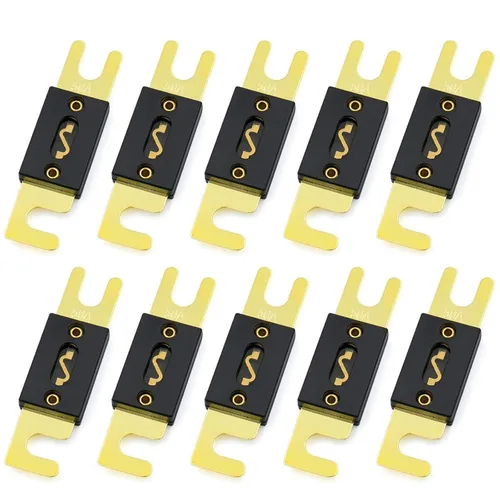 Miniatura 11 de Baomain Paquete de 2 fusibles ANL de 300 A a granel con terminales chapados en oro para audio de automóvil, amplificador, camión, barco, RV