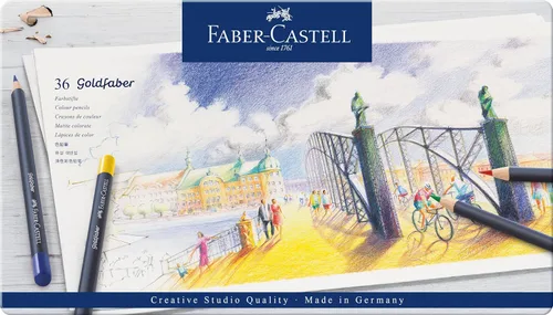 Faber-Castell Creative Studio Goldfaber - Lápices de color (36 unidades)