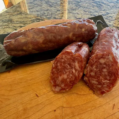 Miniatura 8 de Fortuna's Parmigiano Salami - Sin nitratos y gluten, cerdo totalmente natural, curado en seco, fabricado en Estados Unidos con queso parmigiano