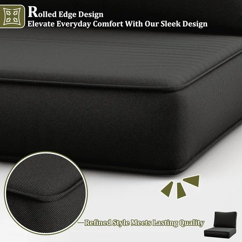 Miniatura 5 de 14 Piezas Fundas de Cojines para Exteriores Resistentes a Todo Clima Fundas de Cojines para Patio, Reemplazo Impermeable con Cremallera para Muebles