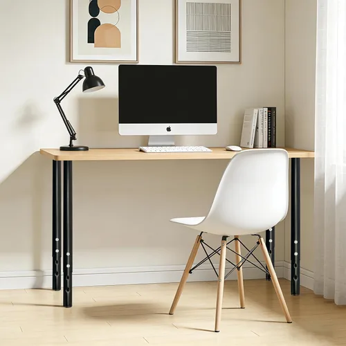 Miniatura 8 de QLLY Patas de metal ajustables para mesa, 24-40 pulgadas, 23.6-39.4 in, pata de escritorio para oficina en casa, juego de patas para muebles