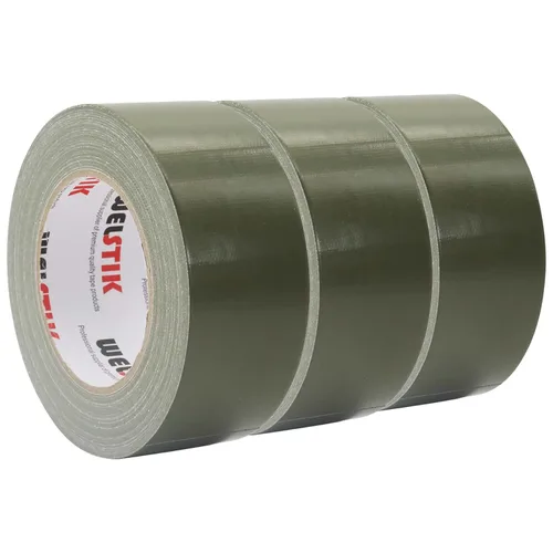 WELSTIK Cinta adhesiva profesional de 3 unidades, 1.88 pulgadas x 30 yardas, cinta impermeable de color para reparaciones, bricolaje, manualidades,