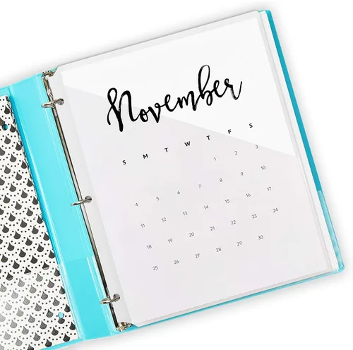 Miniatura 5 de Avery Bolsillos para carpetas de 3 anillos, transparentes, 8.5" x 11", sin ácido y seguros para archivo, 15 bolsillos para carpetas en total