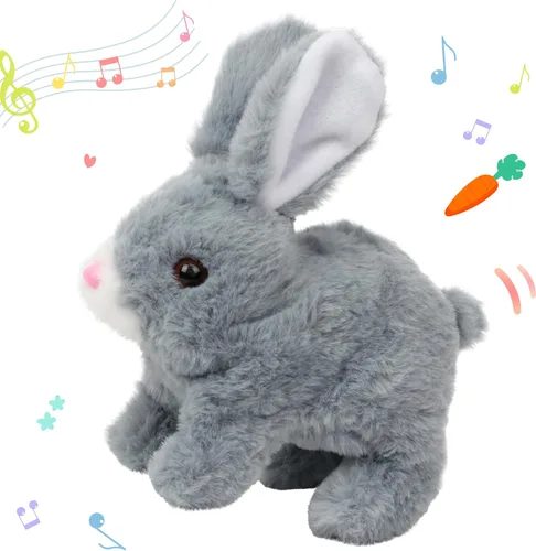 Miniatura 20 de Hopearl - Juguete de peluche electrónico interactivo de unicornio con sonidos y movimientos, camina y tiene un cuerno luminoso; regalo para niños