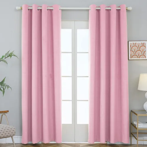 Miniatura 9 de FY FIBER HOUSE Cortinas cortas opacas completas, modernas con aislamiento térmico, cortinas pequeñas para ventana de dormitorio o sala de estar