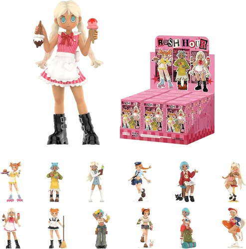 Miniatura 8 de POP MART Peach Riot Rush Hour Series Figuras Figuras de Caja Ciega, Figuras de Acción de Diseño Aleatorio Juguetes Coleccionables Decoraciones